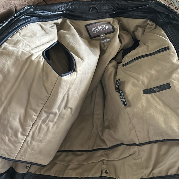 Wilsons Black Leather Thinsulate Ultra Lined Jacket - Picture 14 of 16